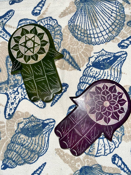 Hand-Carved Marble Incense Stick Holder β 4β (L) x 2.5β (W),1 Peice