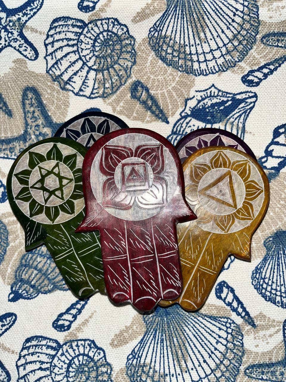 Hand-Carved Marble Incense Stick Holder – 4” (L) x 2.5” (W),1 Peice