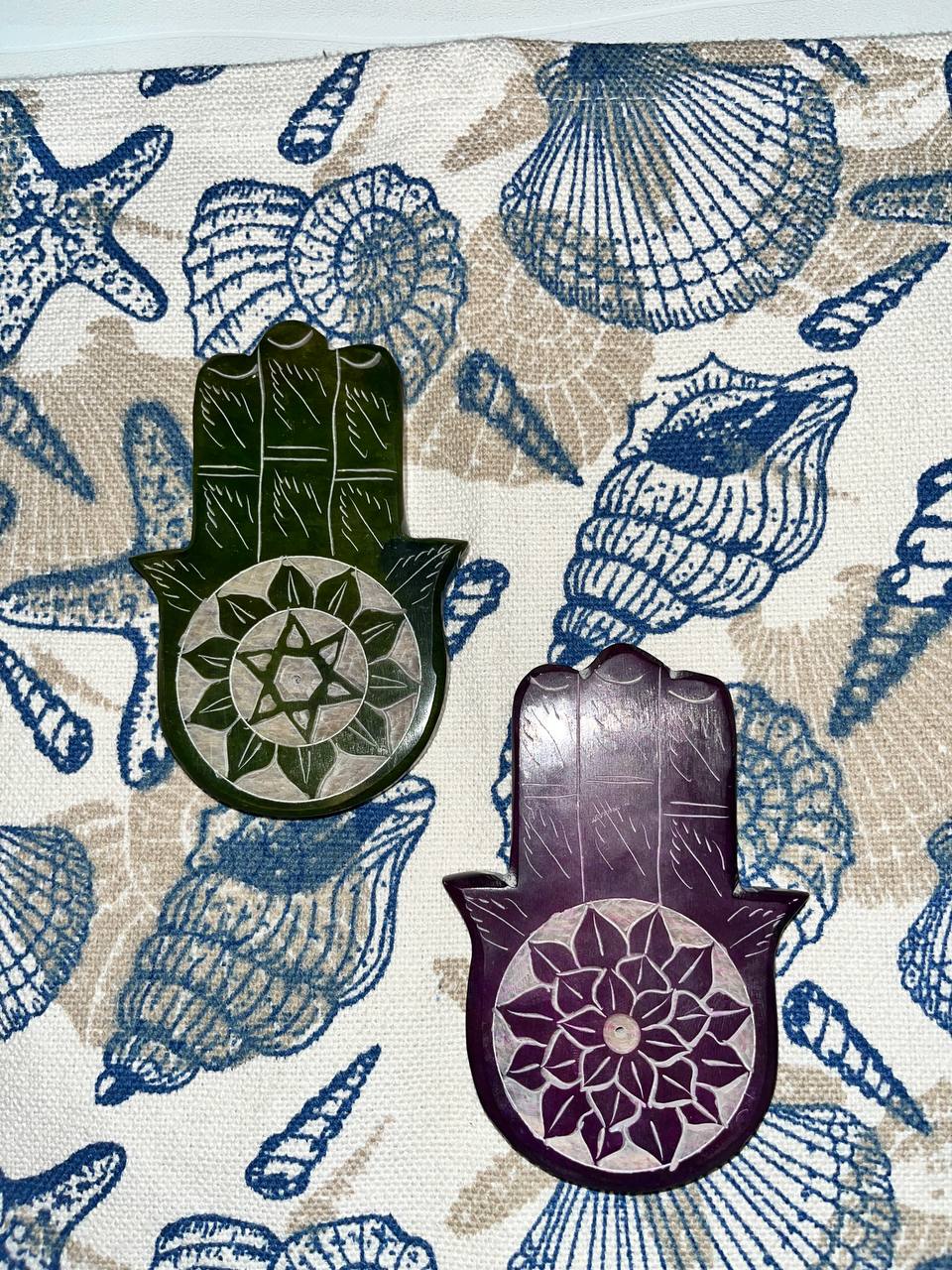 Hand-Carved Marble Incense Stick Holder – 4” (L) x 2.5” (W),1 Peice